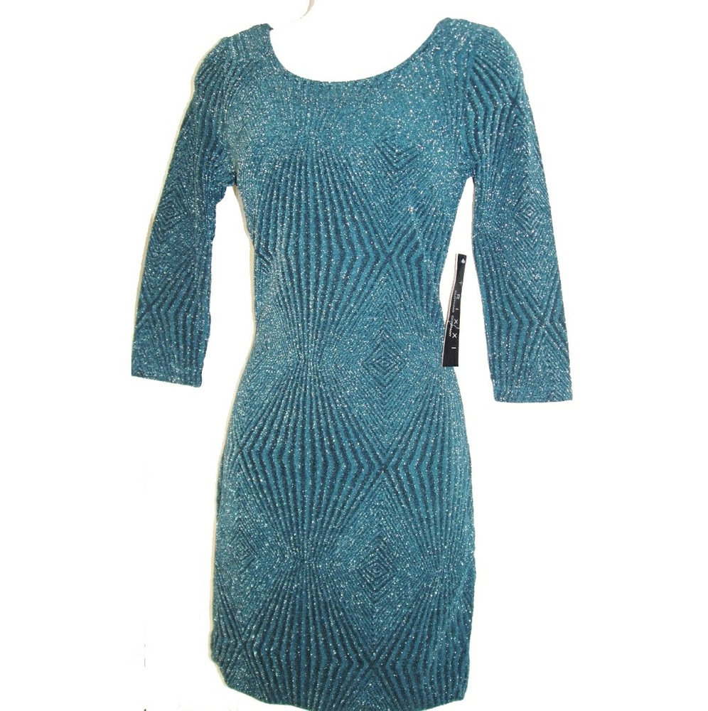 Sparkling Teal Cocktail Dress